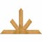 Ekena Millwork Saratoga Rough Sawn Timber Gable Bracket, Western Red Cedar, 60"W x 38"H x 2"D x 6"F, 15/12 Pitch GBW060X38X0206SAR00RWR - alternate 1